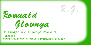romuald glovnya business card